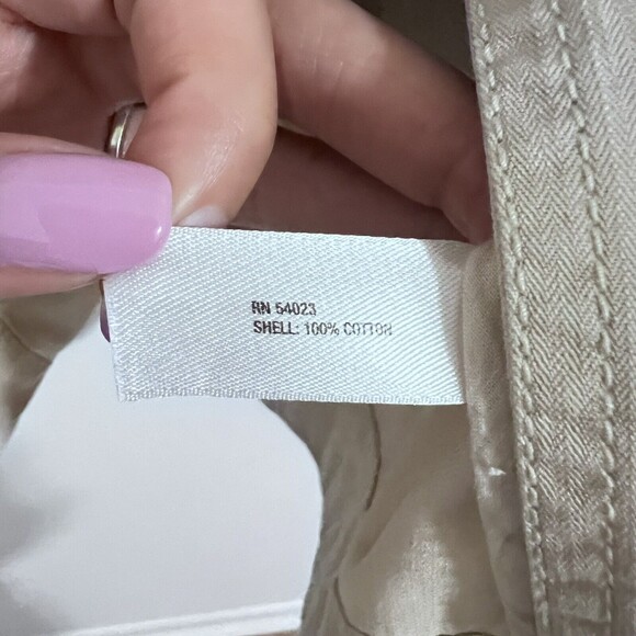 Gap Khaki Military Cotton Jacket Size S Twill Utility Lightweight Cargo - Picture 4 of 6